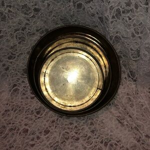 Three round vintage fruitcake/ wedding cake baking tins with removable bottoms.